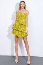 A solid woven mini dress
