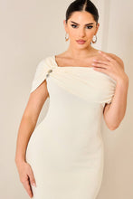 Off Shoulder Ribbed Knit Dress