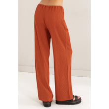 Crinkle Knit Wide Leg Drawstring Pants