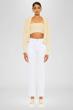 HIGH RISE SLIM STRAIGHT JEANS White