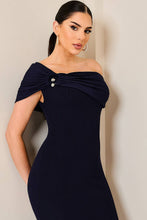 Off Shoulder Ribbed Knit Dress