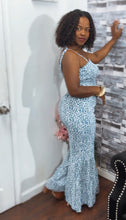 Smocked Printed Wide Strap Jumpsuit