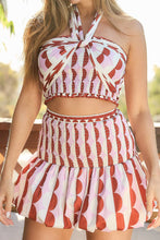 Convertible Smocked Crop Top & Bubble Skirt Set