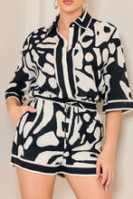 Oversize shirt with short pants set