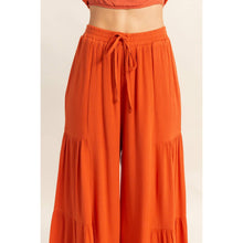 Tatianna SET-Ruffle Top And Flowy Pants Set