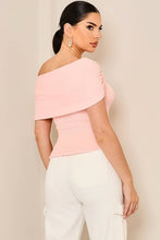 Off Shoulder Ribbed Knit top