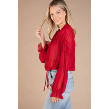 Shirred Peasant Blouse