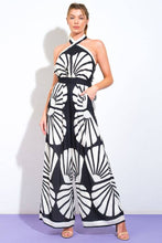 A printed woven jumpsuit