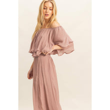 SET-Off-The-Shoulder Blouse And Pants Set