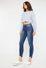 HIGH RISE RAW HEM ANKLE SKINNY