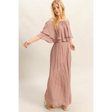 SET-Off-The-Shoulder Blouse And Pants Set