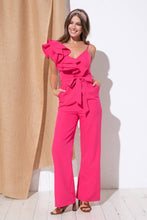 Asymmetric Ruffle Detail Jumpsuit