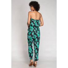 Tropical Print Tube Jumpsuit