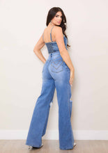 High-Rise Gemstone Wide Leg Jeans