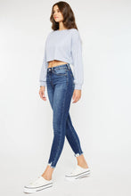 HIGH RISE RAW HEM ANKLE SKINNY