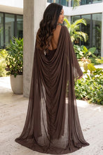 Long sleeves Maxi with Cape