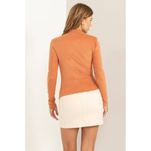 ASYMMETRIC NECK RUCHED TOP