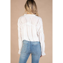 Shirred Peasant Blouse