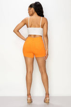HIGH WAISTED SUPER-STRETCH WOMEN'S COLORED SHORTS