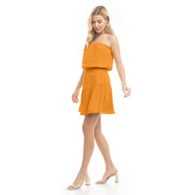 Tiered Smocked Strapless Mini Dress