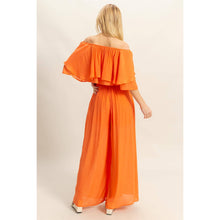 SET-Off-The-Shoulder Blouse And Pants Set