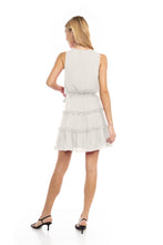 Sleeveless Mini Surplice Dress With Sash Tie Belt