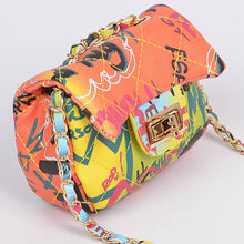 Graffiti Multi Color Mini Clutch