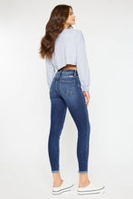 HIGH RISE RAW HEM ANKLE SKINNY