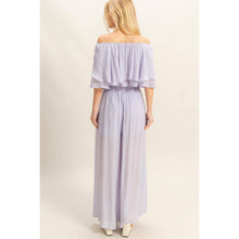 SET-Off-The-Shoulder Blouse And Pants Set