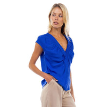 Neck Ruched Blouse