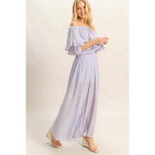 SET-Off-The-Shoulder Blouse And Pants Set