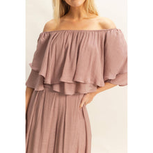 SET-Off-The-Shoulder Blouse And Pants Set