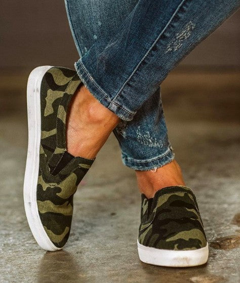 Camo Sneakers Comfort Insole