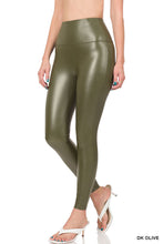CHIC START FAUX LEATHER LEGGINGS