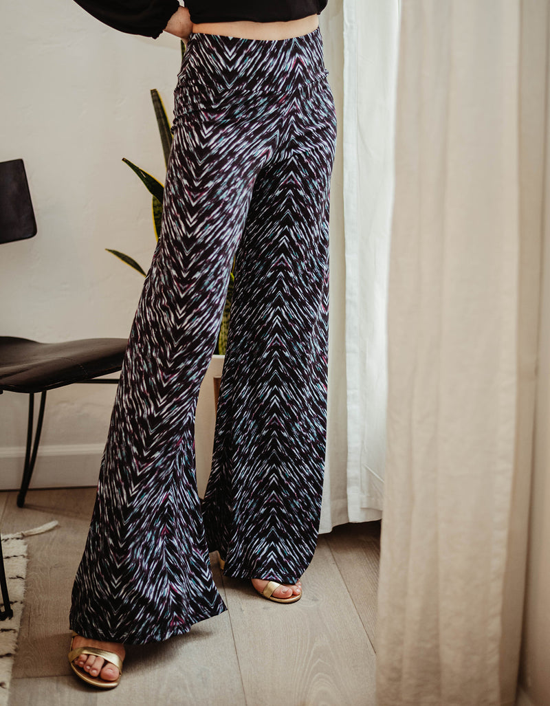 World Of Happiness Print Pants