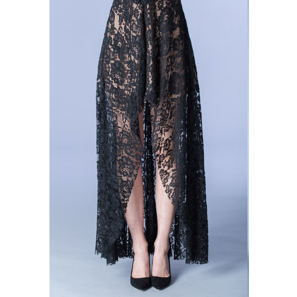 Laced Hi-Low Dress